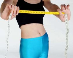 Young Women With Weight Measurable Tape