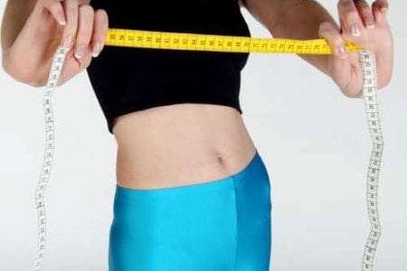 Young Women With Weight Measurable Tape