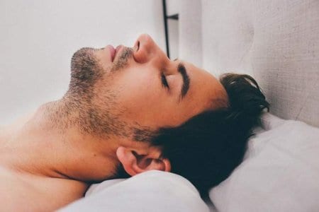 man-slepping