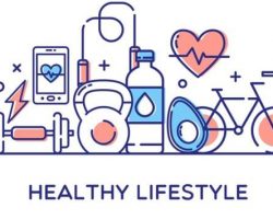 Healthy Lifestyle Vector Illustration