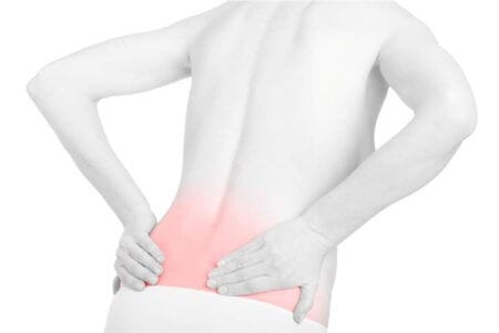 young-adult-woman-with-back-pain-red-area