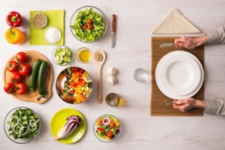 Lunch plan plate