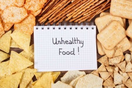 inscription-unhealthy-food-in-notebook-and-heap