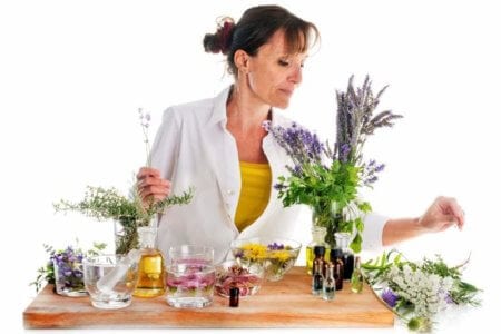 woman-and-essential-oils