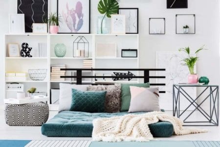 mattress-in-bright-bedroom-interior