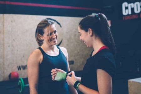 girls-relax-on-a-fitness-routine