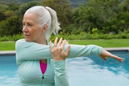 side-view-of-active-senior-caucasian-woman